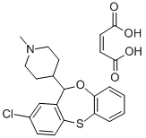 8-Chloro-6-(1-methyl-4-piperidyl)-6H-dibenz(b,e)-1,4-oxathiepin hydrog en maleate
