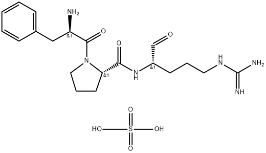 (S)-D-Phenylalanyl-N-(4-((aminoiminomethyl)amino)-1-formylbutyl)-L-pro linamide sulfate (1:1)