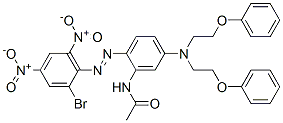 N-[5-[bis(2-phenoxyethyl)amino]-2-[(2-bromo-4,6-dinitrophenyl)azo]phenyl]acetamide