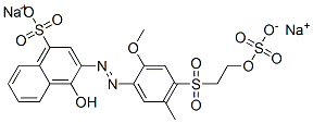 disodium 4-hydroxy-3-[[2-methoxy-5-methyl-4-[[2-(sulphonatooxy)ethyl]sulphonyl]phenyl]azo]naphthalenesulphonate