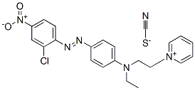1-[2-[[4-[(2-chloro-4-nitrophenyl)azo]phenyl]ethylamino]ethyl]pyridinium thiocyanate