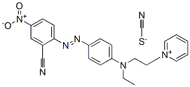 1-[2-[[4-[(2-cyano-4-nitrophenyl)azo]phenyl]ethylamino]ethyl]pyridinium thiocyanate