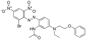 N-[2-[(2-bromo-4,6-dinitrophenyl)azo]-5-[ethyl(2-phenoxyethyl)amino]phenyl]acetamide