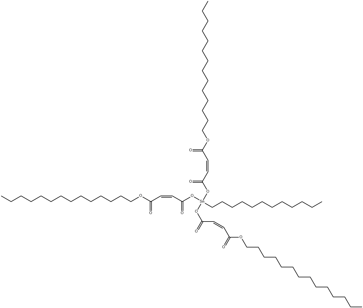 tetradecyl (Z,Z,Z)-6-[[1,4-dioxo-4-(tetradecyloxy)but-2-enyl]oxy]-6-dodecyl-4,8,11-trioxo-5,7,12-trioxa-6-stannahexacosa-2,9-dienoate