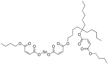 butyl (Z,Z,Z)-6-[(4-butoxy-1,4-dioxobut-2-enyl)oxy]dodec-6-yl-4,8,11-trioxo-5,7,12-trioxa-6-stannahexadeca-2,9-dienoate