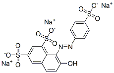 trisodium 7-hydroxy-8-[(4-sulphonatophenyl)azo]naphthalene-1,3-disulphonate