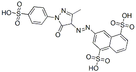 3-[[4,5-dihydro-3-methyl-5-oxo-1-(4-sulphophenyl)-1H-pyrazol-4-yl]azo]naphthalene-1,5-disulphonic acid