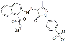 2-[[4,5-dihydro-3-methyl-5-oxo-1-(4-sulphophenyl)-1H-pyrazol-4-yl]azo]naphthalene-1-sulphonic acid, barium salt