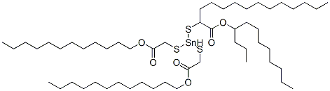dodecyl 4-dodecyl-4-[[2-(dodecyloxy)-2-oxoethyl]thio]-7-oxo-8-oxa-3,5-dithia-4-stannaicosanoate