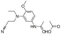 N-[3-[(2-cyanoethyl)ethylamino]-4-methoxyphenyl]acetamide monoacetate