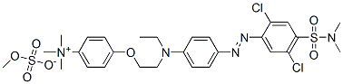 4-[2-[[4-[[2,5-dichloro-4-[(dimethylamino)sulphonyl]phenyl]azo]phenyl]ethylamino]ethoxy]-N,N,N-trimethylanilinium methyl sulphate