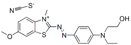 2-[[4-[ethyl(2-hydroxyethyl)amino]phenyl]azo]-6-methoxy-3-methylbenzothiazolium thiocyanate