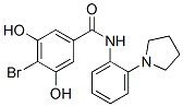 4-bromo-3,5-dihydroxy-N-[2-(1-pyrrolidinyl)phenyl]benzamide