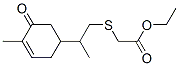 ethyl [[2-(4-methyl-5-oxo-3-cyclohexen-1-yl)propyl]thio]acetate