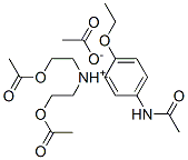 (5-acetamido-2-ethoxyphenyl)bis(2-acetoxyethyl)ammonium acetate