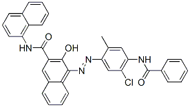 4-[[4-(benzoylamino)-5-chloro-2-methylphenyl]azo]-3-hydroxy-N-1-naphthylnaphthalene-2-carboxamide