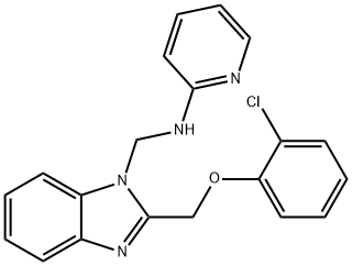 N-[[2-[(2-chlorophenoxy)methyl]benzoimidazol-1-yl]methyl]pyridin-2-ami ne
