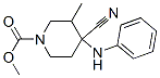 methyl 4-cyano-3-methyl-4-(phenylamino)piperidine-1-carboxylate
