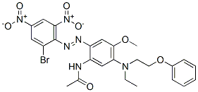 N-[2-[(2-bromo-4,6-dinitrophenyl)azo]-5-[ethyl(2-phenoxyethyl)amino]-4-methoxyphenyl]acetamide