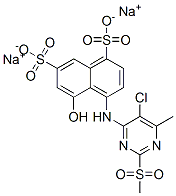 disodium 4-[[5-chloro-6-methyl-2-(methylsulphonyl)-4-pyrimidinyl]amino]-5-hydroxynaphthalene-1,7-disulphonate