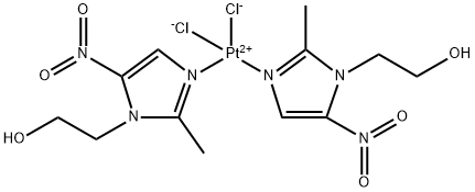 dichlorobis(2-methyl-5-nitro-1H-imidazole-1-ethanol-N3)platinum