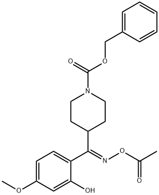 (E)-2-(5-Methoxy)phenol 4-(N-Benzyloxycarbonyl)piperidinyl-methanone O-Acetyl Oxime