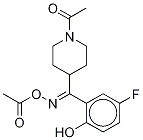 (E)-1-Acetyl-N-(acetyloxy)-α-(5-fluoro-2-hydroxyphenyl)-4-piperidinemethanimine