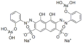 disodium 3,6-bis[[2-[(dihydroxyarsino)oxy]phenyl]azo]-4,5-dihydroxynaphthalene-2,7-disulphonate
