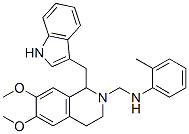 1,2,3,4-Tetrahydro-6,7-dimethoxy-1-[(1H-indol-3-yl)methyl]-2-[(o-toluidino)methyl]isoquinoline