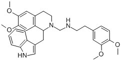2(1H)-Isoquinolinemethanamine, 3,4-dihydro-6,7-dimethoxy-N-(2-(3,4-dim ethoxyphenyl)ethyl)-1-(1H-indol-3-ylmethyl)-