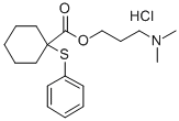 Cyclohexanecarboxylic acid, 1-(phenylthio)-, 3-(dimethylamino)propyl e ster, hydrochloride