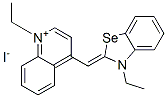1-ethyl-4-[(3-ethyl-3H-benzoselenazol-2-ylidene)methyl]quinolinium iodide