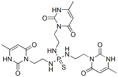 trisodium bis[2-(4-methyl-2,6-dioxo-3H-pyrimidin-1-yl)ethylazanidyl]ph osphinothioyl-[2-(4-methyl-2,6-dioxo-3H-pyrimidin-1-yl)ethyl]azanide