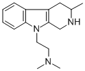 9H-Pyrido(3,4-b)indole, 1,2,3,4-tetrahydro-9-(2-(dimethylamino)ethyl)- 3-methyl-