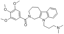 Azepino(3,4-b)indole-10(1H)-propanamine, 2,3,4,5-tetrahydro-N,N-dimeth yl-2-(3,4,5-trimethoxybenzoyl)-