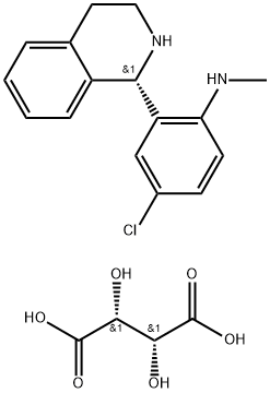 bis[(-)-1-[5-chloro-2-(methylamino)phenyl]-1,2,3,4-tetrahydroisoquinolinium] [R-(R*,R*)]-tartrate