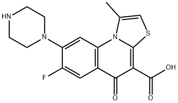 5H-Thiazolo(3,2-a)quinoline-4-carboxylic acid, 7-fluoro-1-methyl-5-oxo -8-(1-piperazinyl)-, hydrate (2:1)