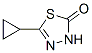 1,3,4-Thiadiazol-2(3H)-one,  5-cyclopropyl-