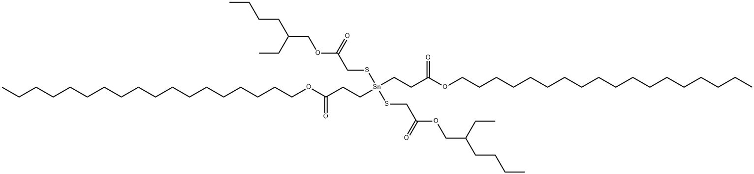 2-ethylhexyl 10-ethyl-4,4-bis[3-(octadecyloxy)-3-oxopropyl]-7-oxo-8-oxa-3,5-dithia-4-stannatetradecanoate