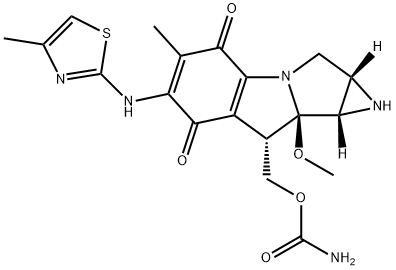 (1S,2S,9S,9aR)-6-Methyl-7-(4-methyl-2-thiazolylamino)-9-(carbamoyloxymethyl)-9a-methoxy-1,2-epimino-2,3,9,9a-tetrahydro-1H-pyrrolo[1,2-a]indole-5,8-dione