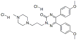 5,6-bis(4-methoxyphenyl)-2-[3-(4-methylpiperazin-1-yl)propyl]-1,2,4-tr iazin-3-one dihydrochloride