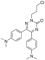 2-(3-chloropropyl)-5,6-bis(4-dimethylaminophenyl)-1,2,4-triazin-3-one