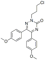 2-(3-chloropropyl)-5,6-bis(4-methoxyphenyl)-1,2,4-triazin-3-one