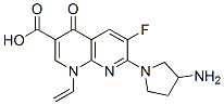 7-(3-aminopyrrolidin-1-yl)-1-ethenyl-6-fluoro-4-oxo-1,8-naphthyridine- 3-carboxylic acid