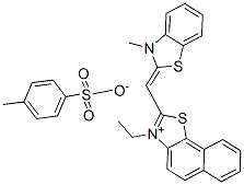 3-ethyl-2-[(3-methyl-3H-benzothiazol-2-ylidene)methyl]naphtho[2,1-d]thiazolium toluene-p-sulphonate