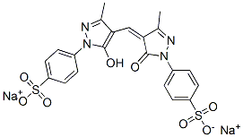 disodium p-[4,5-dihydro-4-[[5-hydroxy-3-methyl-1-(4-sulphonatophenyl)-1H-pyrazol-4-yl]methylene]-3-methyl-5-oxo-1H-pyrazol-1-yl]benzenesulphonate