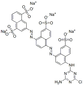 tetrasodium 3-[[4-[[4-[(4-amino-6-chloro-1,3,5-triazin-2-yl)amino]-7-sulphonato-1-naphthyl]azo]-7-sulphonato-1-naphthyl]azo]naphthalene-1,5-disulphonate
