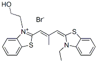 2-[3-(3-ethyl-3H-benzothiazol-2-ylidene)-2-methylprop-1-enyl]-3-(2-hydroxyethyl)benzothiazolium bromide