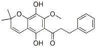 1-(5,8-Dihydroxy-7-methoxy-2,2-dimethyl-2H-1-benzopyran-6-yl)-3-phenylpropan-1-one