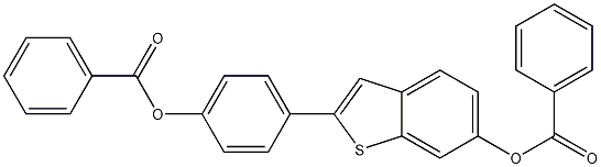 2-[4-(苯甲酰基氧基)苯基]苯并[B]噻吩-6-醇 6-苯甲酸酯